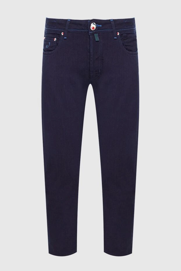 Jacob Cohen мужские джинсы из хлопка и эластомера синие мужские купить с ценами и фото 163603 - фото 1