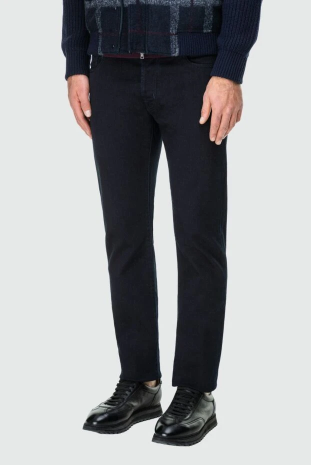 Jacob Cohen мужские джинсы из хлопка и эластомера синие мужские купить с ценами и фото 163603 - фото 2