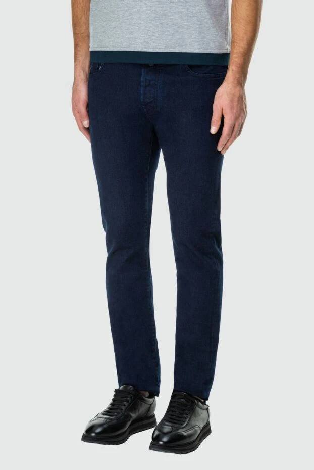 Jacob Cohen blue cotton and elastomer jeans for men 163604 - photo 3