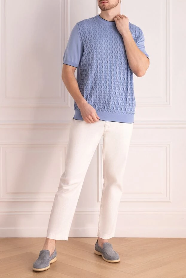 Panicale мужские джинсы из хлопка и хлопка белые мужские купить с ценами и фото 163623 - фото 2