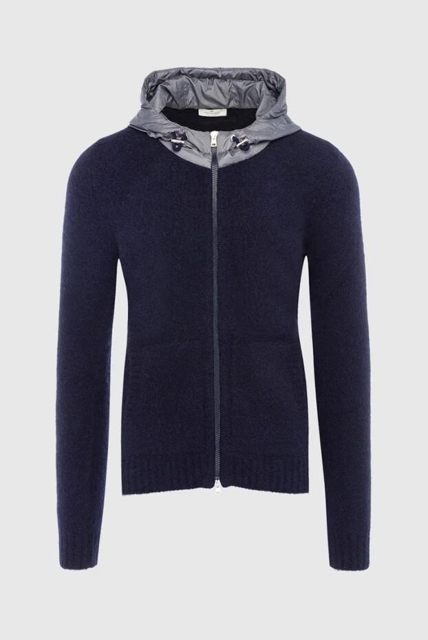 Panicale man men's cardigan made of wool, polyamide, alpaca and elastane blue 163638 - photo 1