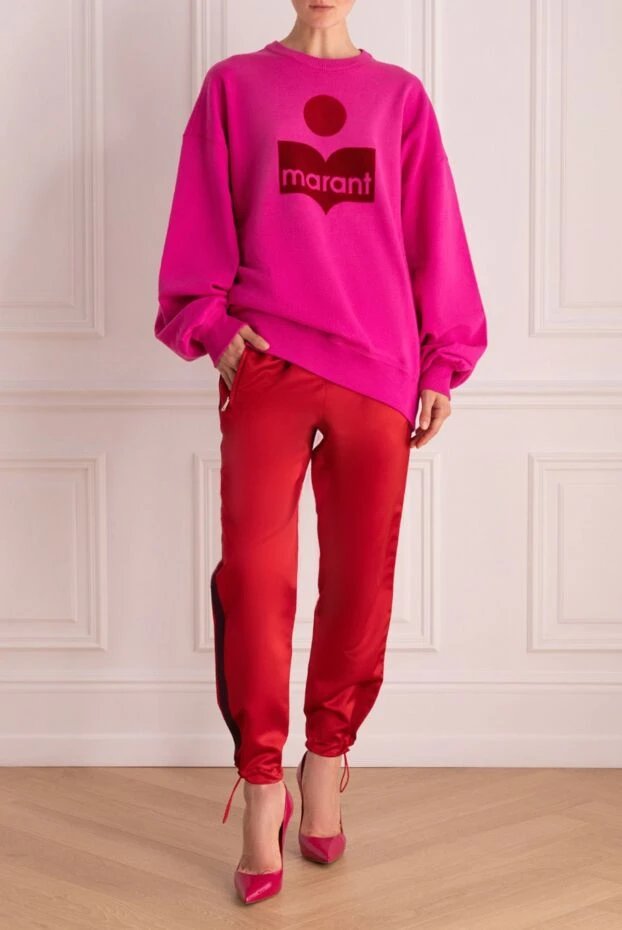 Isabel Marant woman pink cotton and polyester jumper for women buy with prices and photos 163660 - photo 2