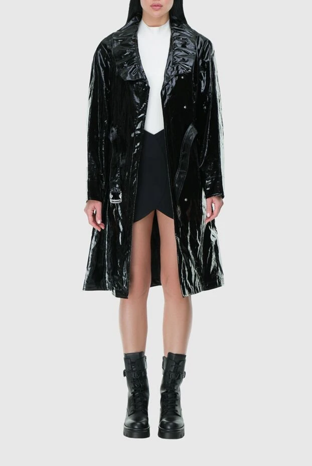 Isabel Marant woman black linen and polyurethane raincoat for women buy with prices and photos 163663 - photo 2