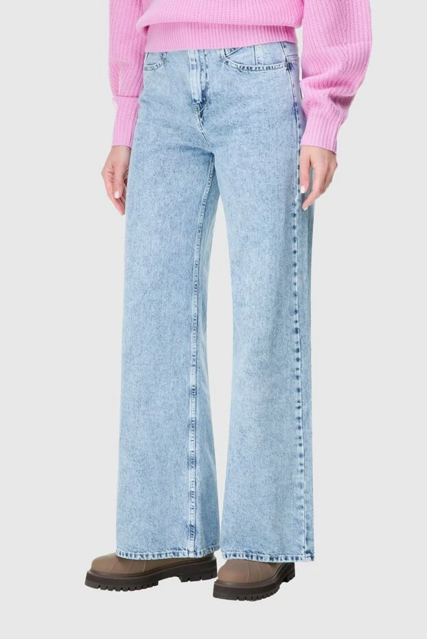 Isabel Marant женские джинсы из хлопка голубые женские купить с ценами и фото 163673 - фото 2