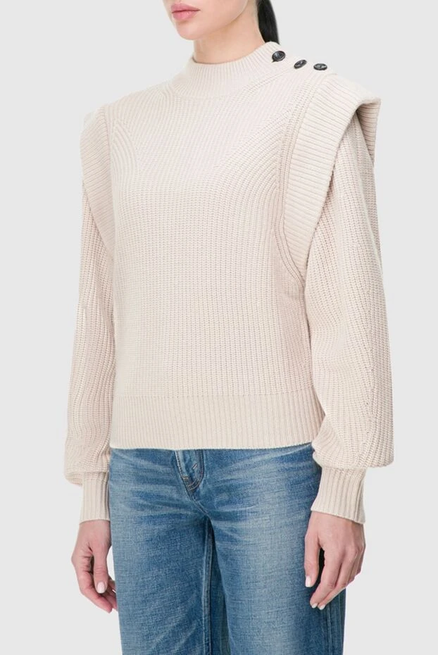 Isabel Marant woman beige wool and cashmere jumper for women buy with prices and photos 163676 - photo 2