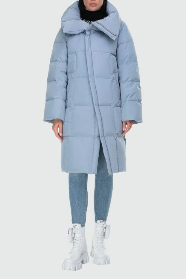 Nicole Benisti пуховик из нейлона голубой женский 163692 - фото 2