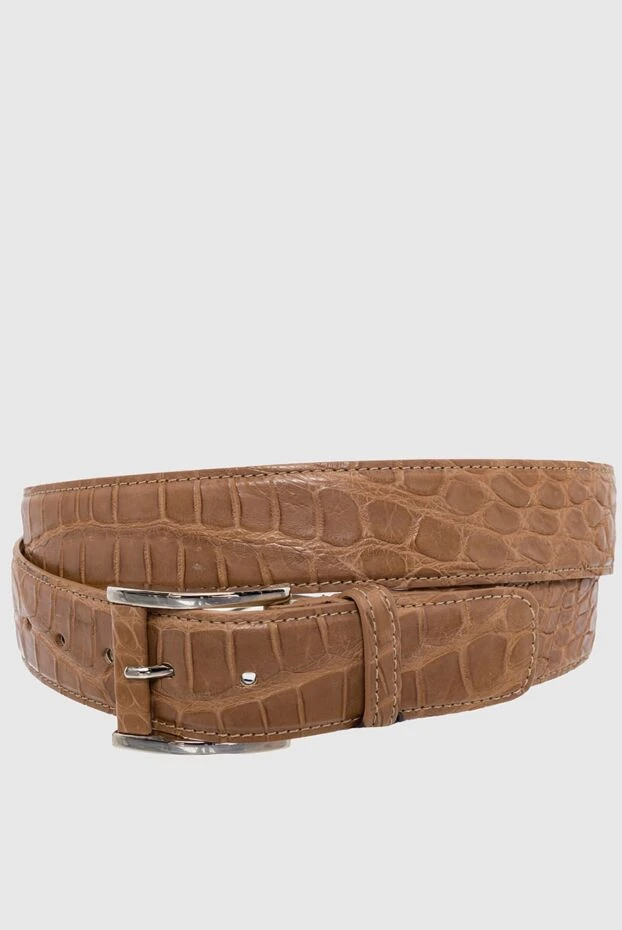 Tardini man brown crocodile leather belt for men buy with prices and photos 163694 - photo 1