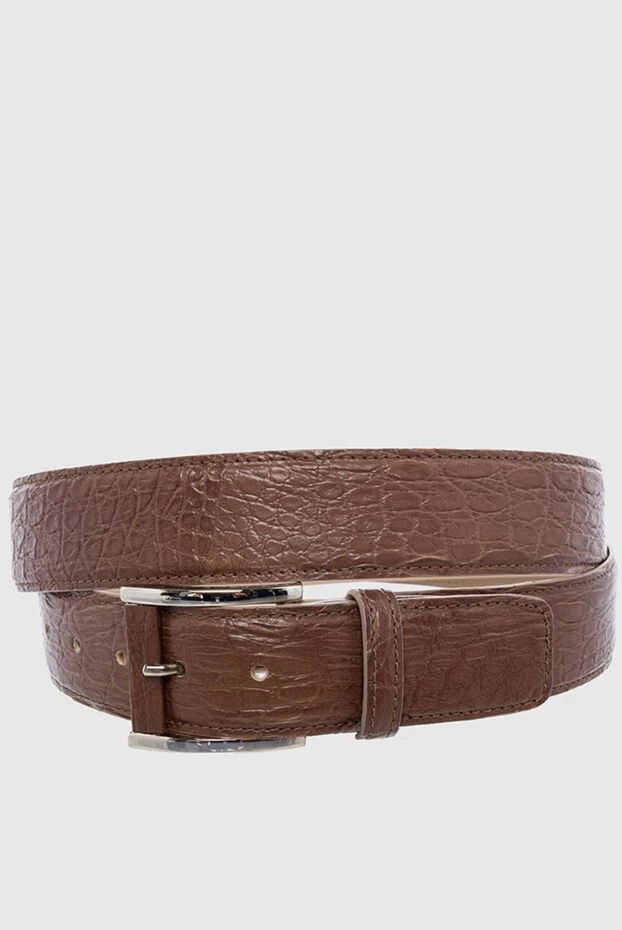 Tardini man brown crocodile leather belt for men buy with prices and photos 163696 - photo 1