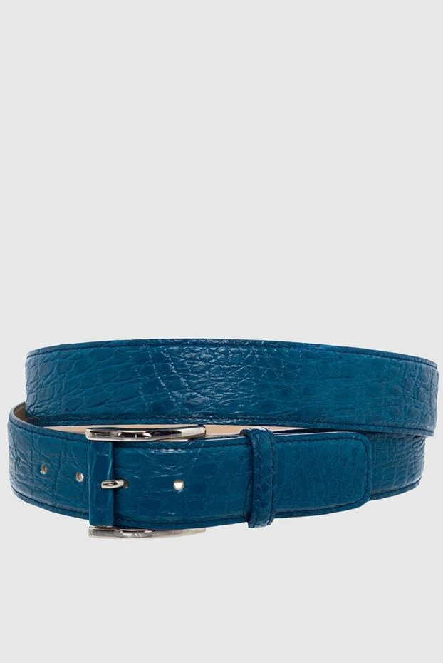 Tardini man blue crocodile leather belt for men buy with prices and photos 163698 - photo 1