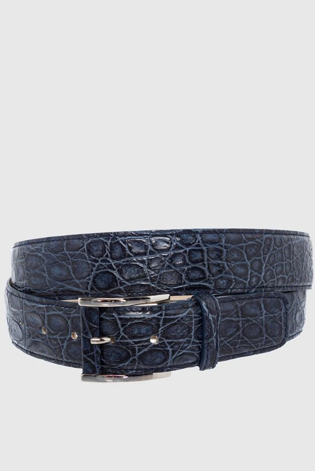 Tardini man crocodile leather belt blue for men buy with prices and photos 163704 - photo 1