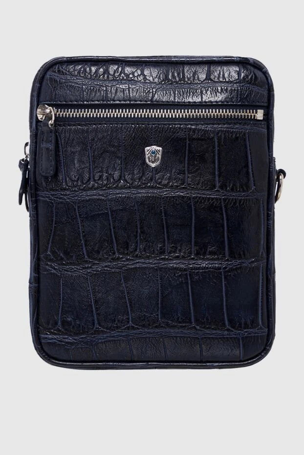 Tardini мужские сумка через плечо из кожи аллигатора синяя мужская купить с ценами и фото 163707 - фото 1