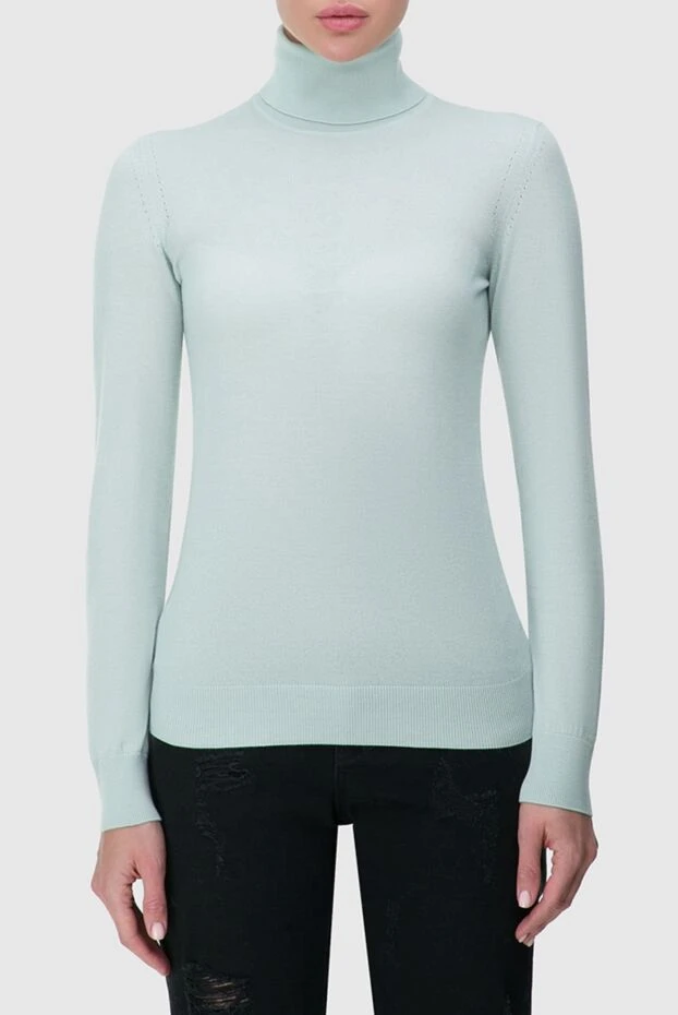 Loro Piana woman green cashmere golf for women buy with prices and photos 163816 - photo 2