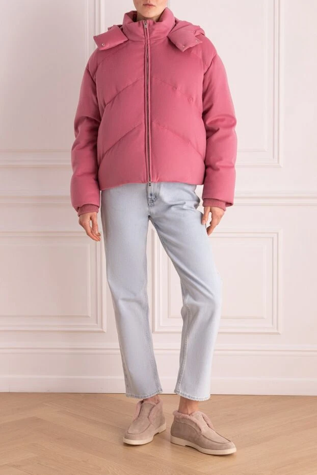 Loro Piana woman pink cashmere down jacket for women buy with prices and photos 163828 - photo 2