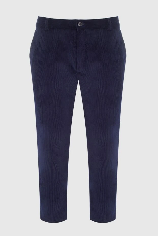 Loro Piana man blue cotton trousers for men buy with prices and photos 163845 - photo 1