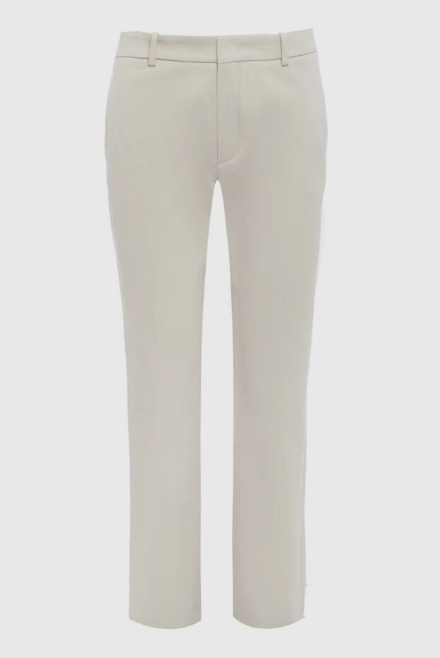 Loro Piana жіночі штани з бавовни білі жіночі купити фото з цінами 163848 - фото 1