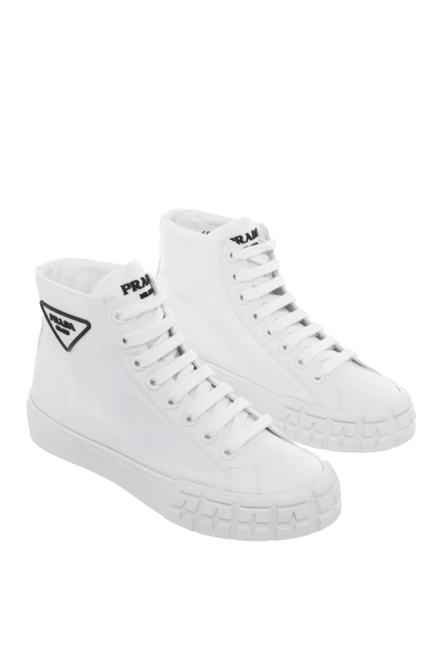 Prada woman white polyamide and leather sneakers for women buy with prices and photos 163854 - photo 2