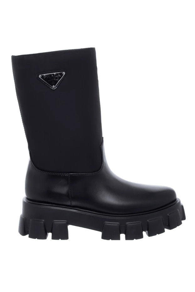 Prada woman black leather boots for women buy with prices and photos 163861 - photo 1