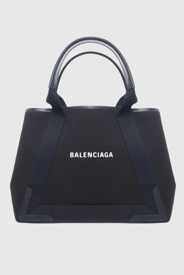 Balenciaga woman black cotton and viscose bag for women buy with prices and photos 163874 - photo 1