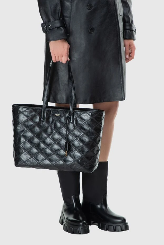 Saint Laurent женские сумка из кожи черная женская купить с ценами и фото 163878 - фото 2