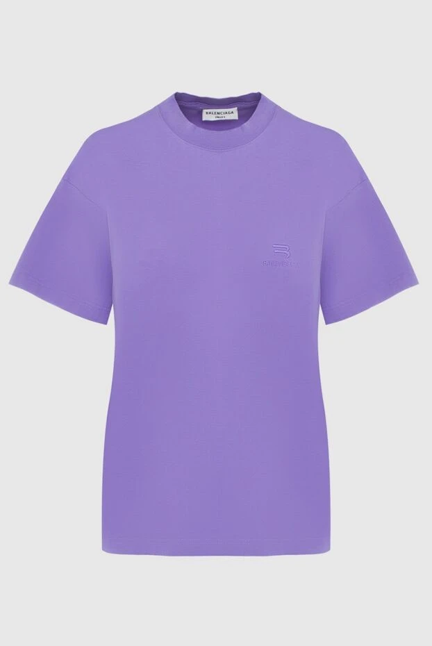 Balenciaga woman purple cotton t-shirt for women 163881 - photo 1