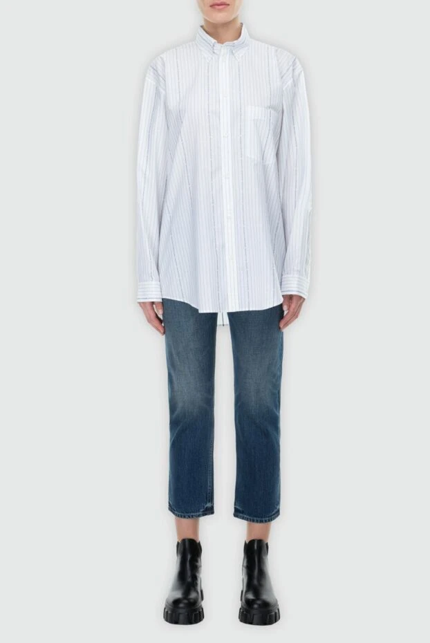 Balenciaga woman white cotton shirt for women 163886 - photo 2