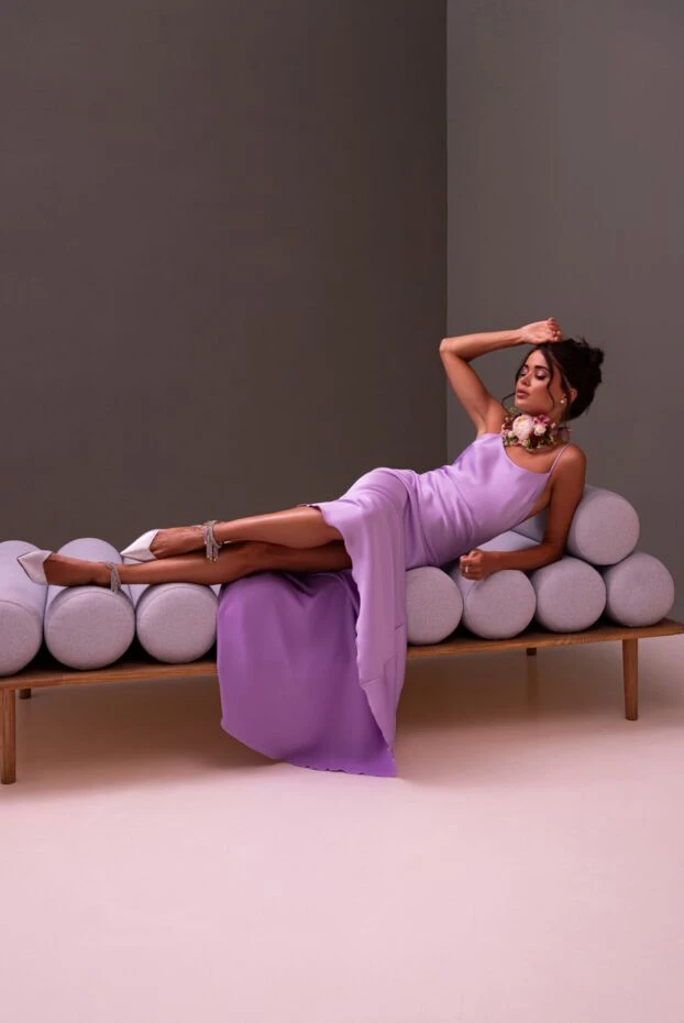 Jimmy Choo sandals for women gray leather with fringe crystals 163898 - photo 3