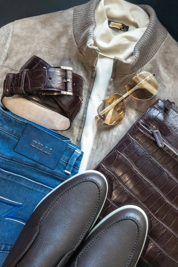 Enrico Mandelli beige suede and polyester jacket for men 163952 - photo 3