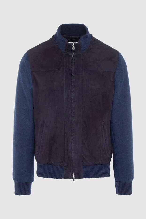 Enrico Mandelli man suede and polyester jacket blue for men buy with prices and photos 163954 - photo 1