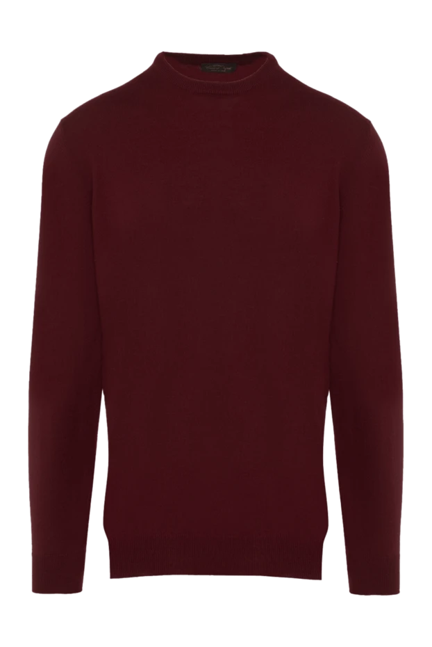 Cesare di Napoli man wool jumper burgundy for men buy with prices and photos 163993 - photo 1