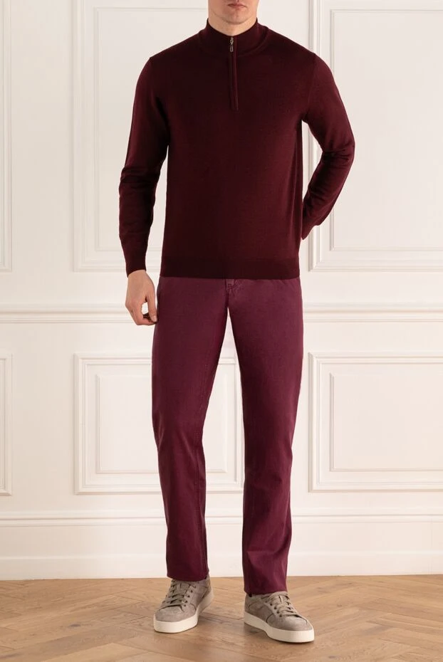Cesare di Napoli man troyer wool burgundy for men buy with prices and photos 164028 - photo 2