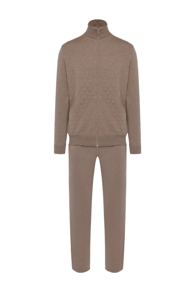 Cesare di Napoli man beige men's wool sports suit 164033 - photo 1