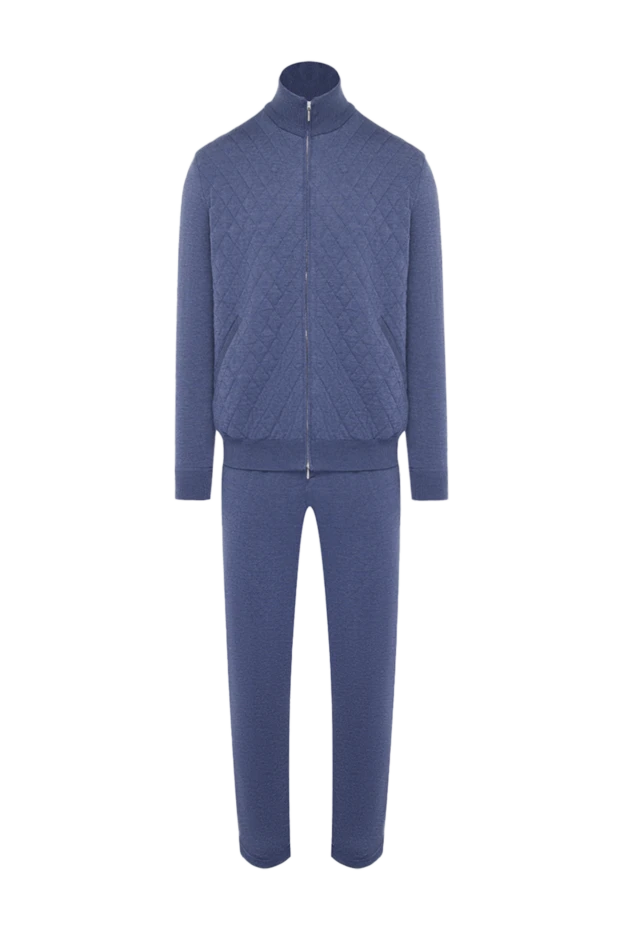 Cesare di Napoli man men's blue wool sports suit 164035 - photo 1