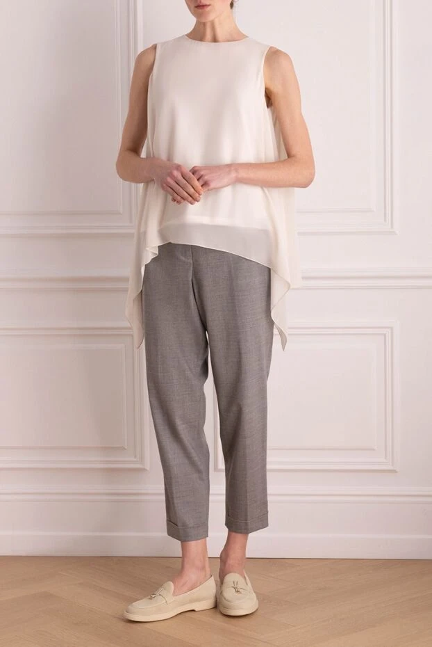 Peserico woman gray trousers for women buy with prices and photos 164053 - photo 2