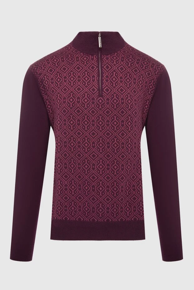 Stefano Ricci тройер из кашемира и шелка бордовый мужской 164076 - фото 1