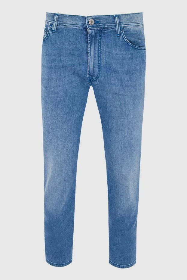 Stefano Ricci джинсы из хлопка и эластана синие мужские 164113 - фото 1