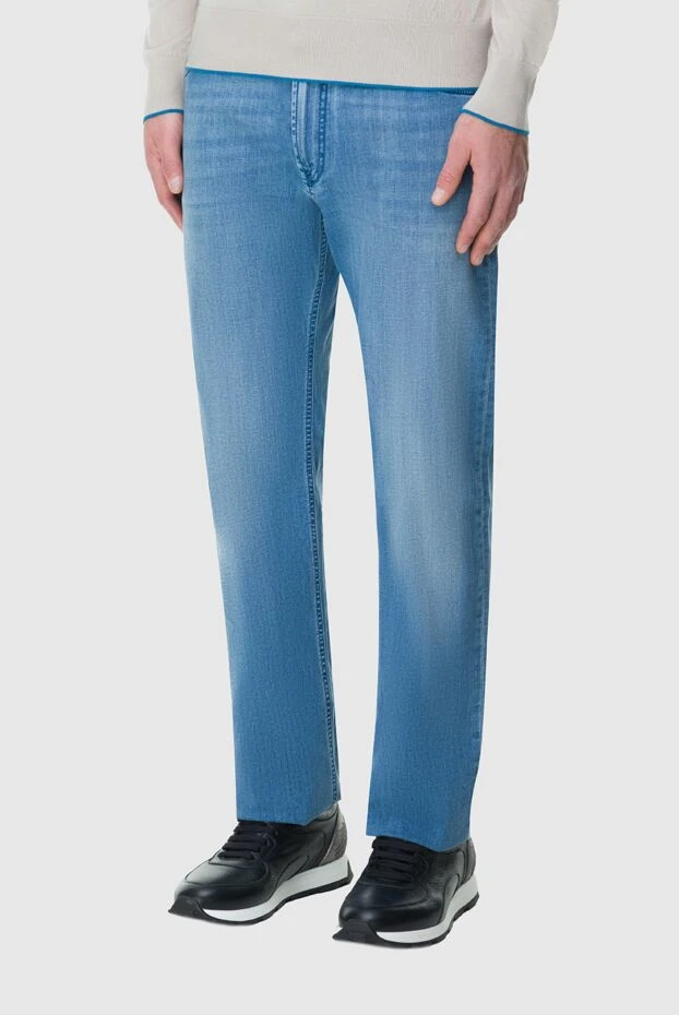 Stefano Ricci blue cotton and elastane jeans for men 164113 - photo 2