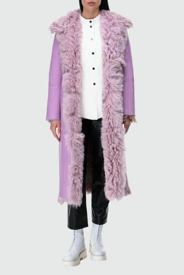Fleur de Paris woman women's pink natural fur coat buy with prices and photos 164129 - photo 2