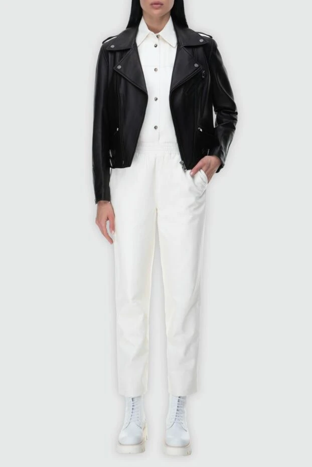 Fleur de Paris woman white leather blouse for women buy with prices and photos 164133 - photo 2