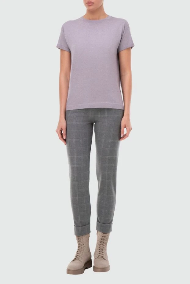 D.Exterior woman gray wool trousers for women 164165 - photo 2