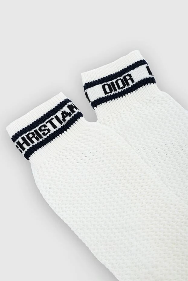 Dior жіночі шкарпетки з бавовни білі жіночі купити фото з цінами 164181 - фото 2
