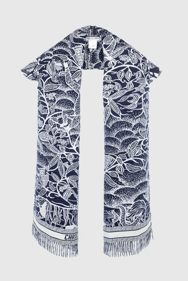 Dior женские шарф из шерсти и ангоры белый женский купить с ценами и фото 164183 - фото 1