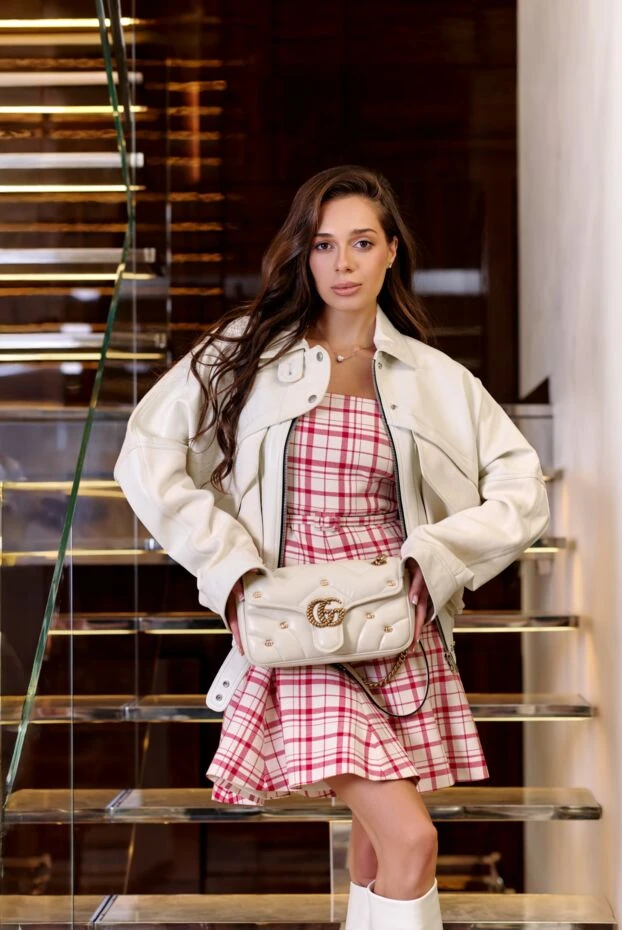 Dior сукня з вовни та шовку біла жіноча 164190 - фото 2