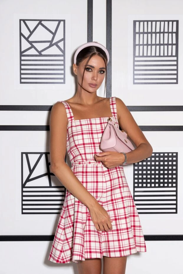 Dior сукня з вовни та шовку біла жіноча 164190 - фото 3