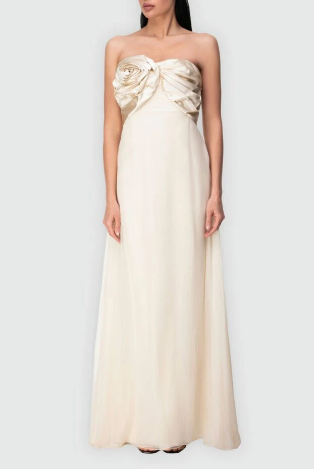 Dior женские платье шелка белое женское купить с ценами и фото 164191 - фото 2