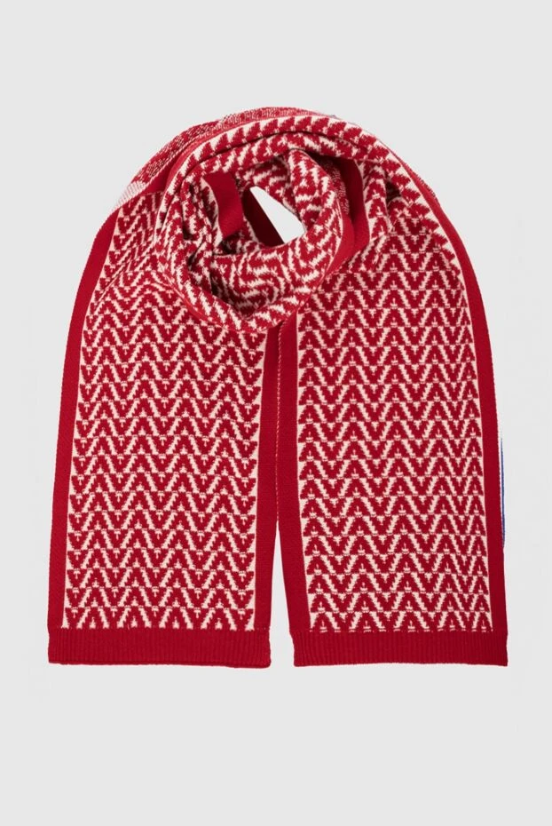 Valentino женские шарф из шерсти и кашемира красный женский купить с ценами и фото 164195 - фото 1