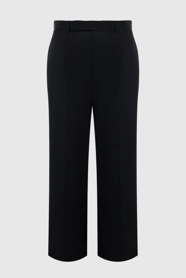Saint Laurent женские брюки из шерсти черные женские купить с ценами и фото 164245 - фото 1
