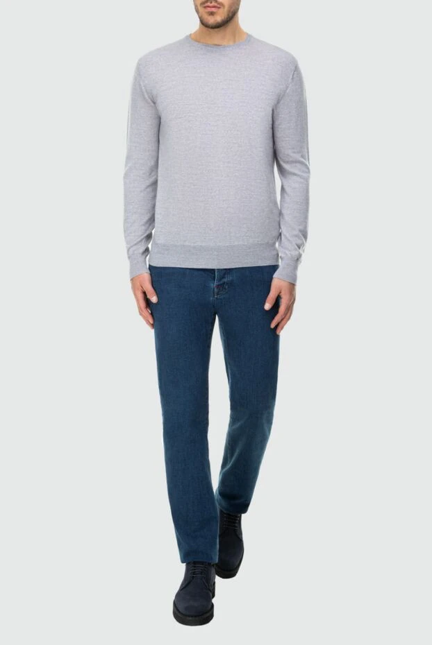 Kiton man blue cotton jeans for men buy with prices and photos 164252 - photo 2