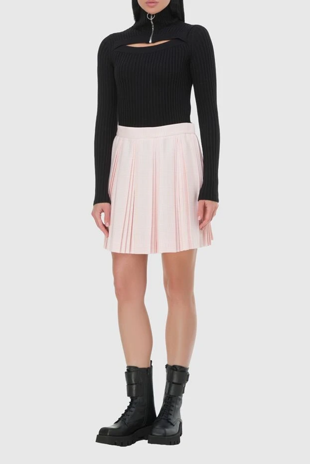 Balmain woman pink polyester and wool skirt for women buy with prices and photos 164334 - photo 2