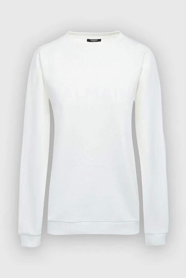 Balmain woman white cotton sweatshirt for women buy with prices and photos 164336 - photo 1