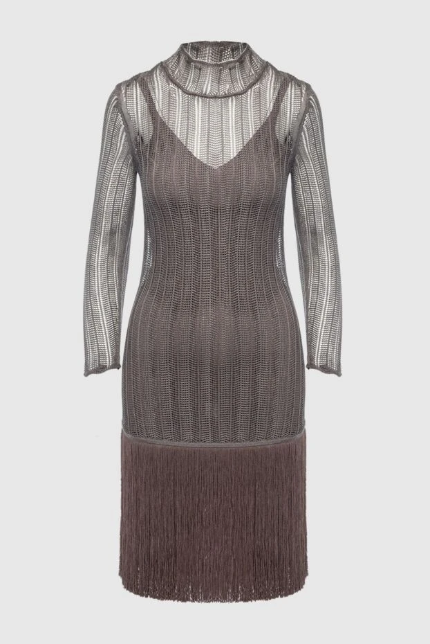 Fendi woman brown viscose and polyamide dress for women 164351 - photo 1